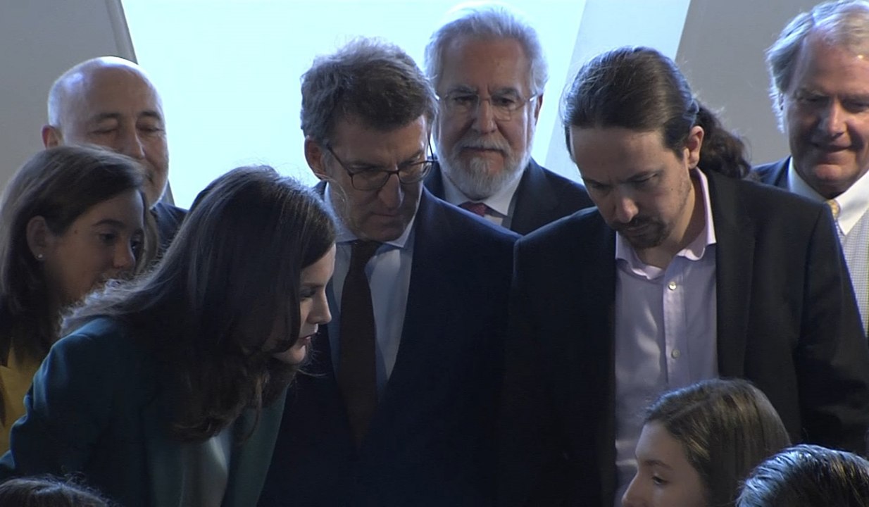 La Reina e Iglesias, juntos por primera vez en un acto de la familia real
