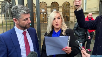 Video of statement given by Stephen Robinson’s partner outside Edinburgh sheriff Court