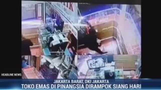 Perampok Bersenjata Api Gasak Toko Emas di Tamansari