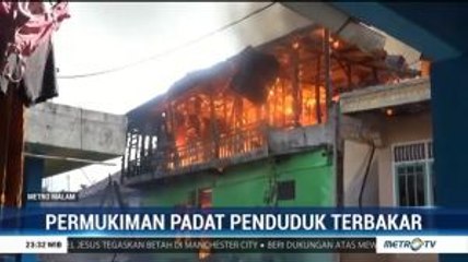 Belasan Rumah di Kawasan Eks Lokalisasi di Jambi Ludes Terbakar