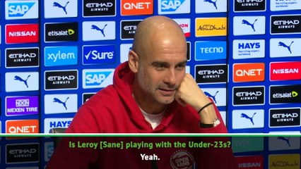 Pep praises academy rule with Sane poised to play