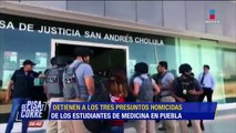 Liberaron por minutos a presuntos homicidas de estudiantes de Puebla