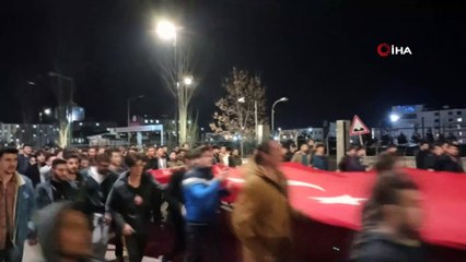 Cumhuriyet Üniversitesinde askerimize saldırı protesto edildi