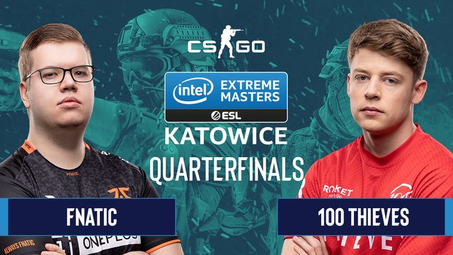 CSGO - 100 Thieves vs. Fnatic [Mirage] Map 2 - Quarterfinals - IEM Katowice 2020