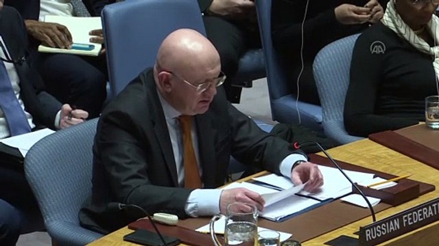 BMGK Toplantısı - Rusya'nın BM Daimi Temsilcisi Vasiliy Nebenzya (2) - BİRLEŞMİŞ MİLLETLER