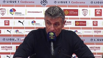 La réaction de Bernard Blaquart après Nîmes-OM (1-3)