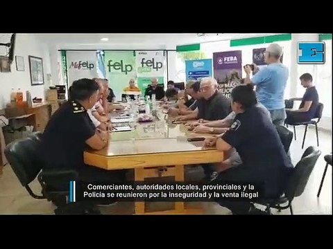 Comerciantes, autoridades y la Policía se reunieron por la inseguridad y la venta ilegal