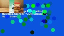 Full version  College Mathematics for Business, Economics, Life Sciences, and Social Sciences