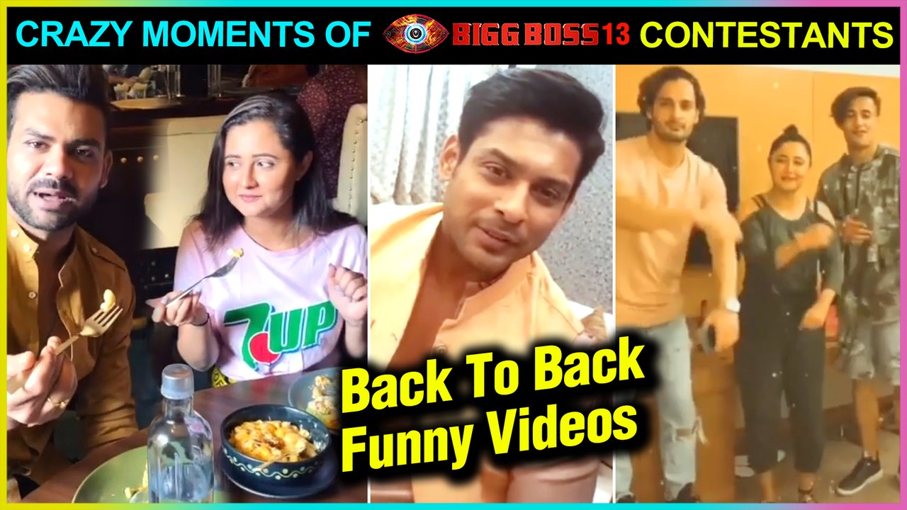 Bigg Boss 13 Contestant BACK TO BACK Funny Vide...