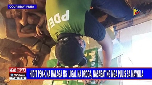 NEWS BREAK: Higit P60-K na halaga ng iligal na droga, nasabat ng mga pulis sa Maynila