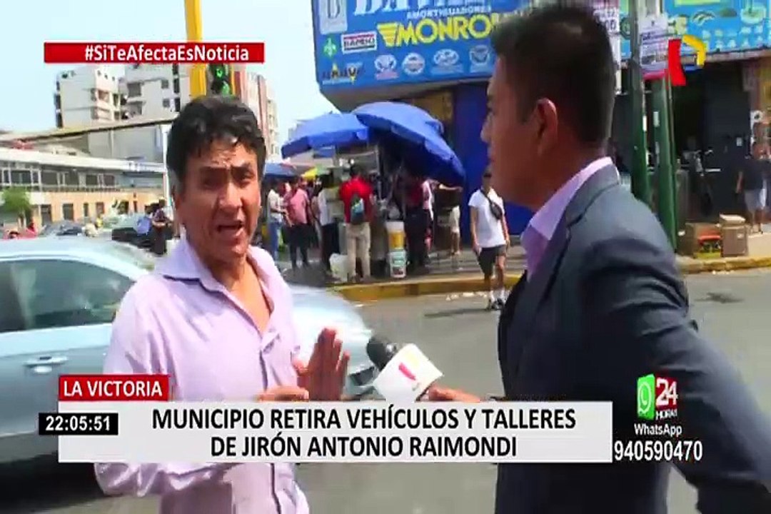 La Victoria retiran vehículos y talleres de jirón Antonio Raimondi