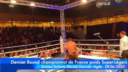 AGDE - Championnat de France poids Super-Légers : Bastien Ballesta vs Rénald Garrido