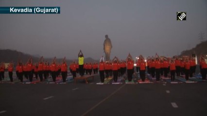 Leap Day 2020: 182 Sadhaks Perform 108 Surya Namaskaras At Statue of Unity