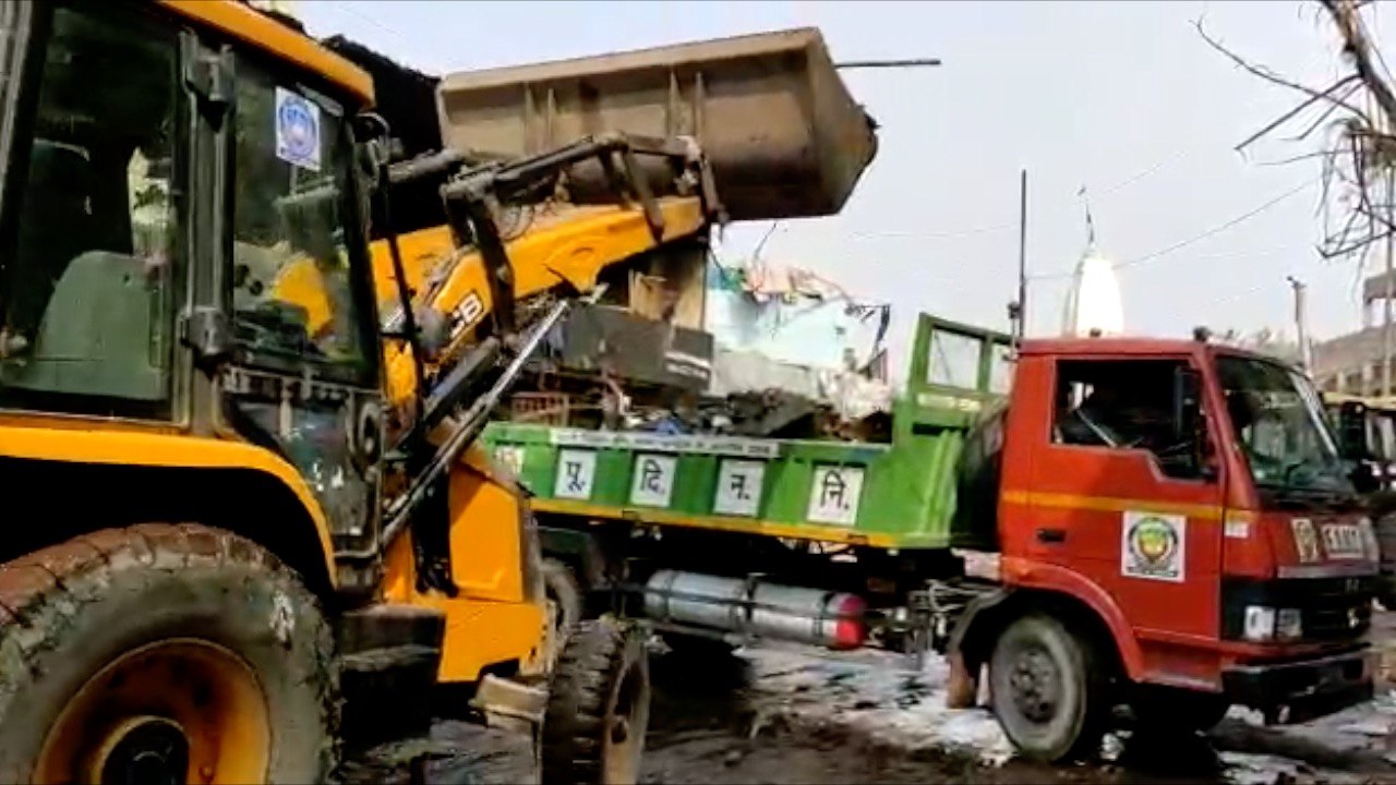 Municipal body clearing streets post violence in Brij Puri: normalcy restored