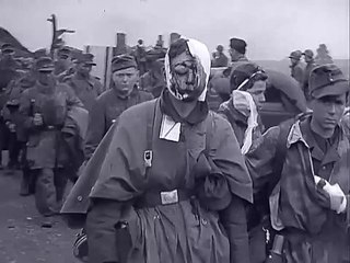 General Walther Wenck's 12th Army surrenders at the Tangermünde railroad bridge, Germany (7th and 8th May 1945)