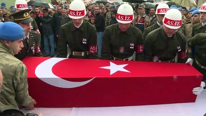 İdlib şehidi Uzman Onbaşı Emin Yıldırım son yolculuğuna uğurlandı - HATAY