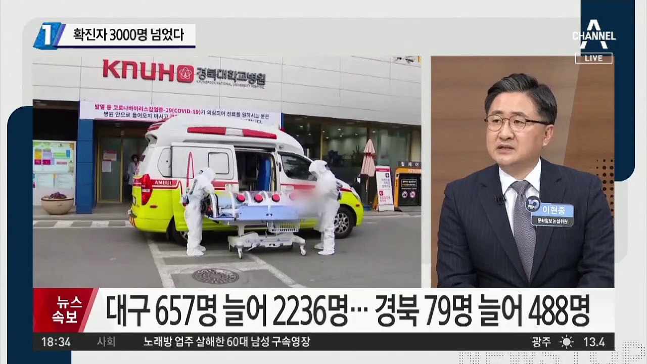 확진자 3000명 넘었다