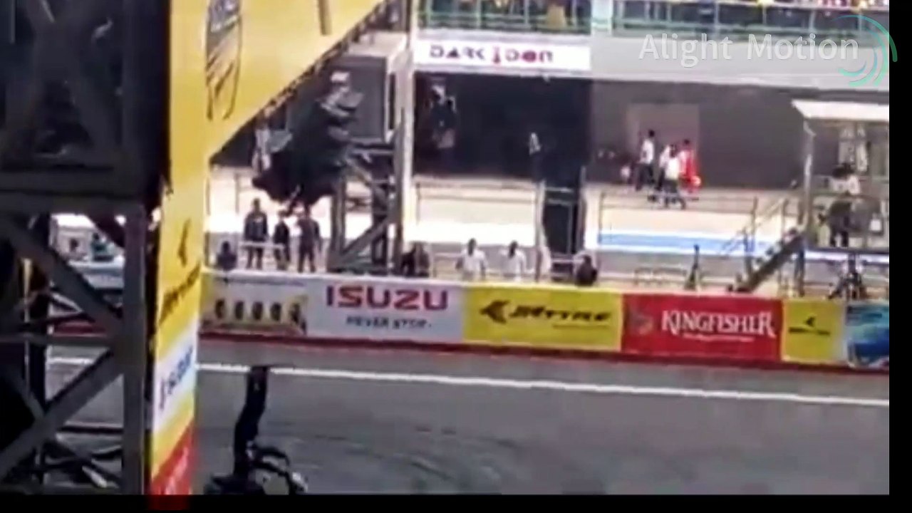 What an amazing car and bike stunt