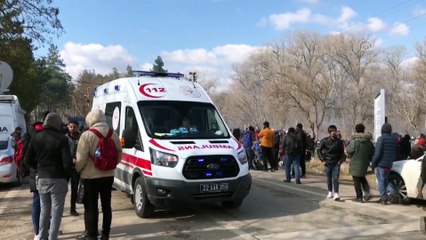 Yunan sınırındaki müdahalede yaralanan göçmenler hastaneye kaldırıldı - EDİRNE
