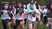 Bizarre! Annual wife carrying contest takes place in the UK