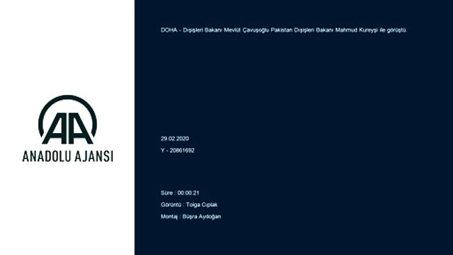 Çavuşoğlu, Pakistan Dışişleri Bakanı Mahmud Kureyşi ile görüştü - DOHA