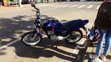 Motos se envolvem em colisão na Região Central