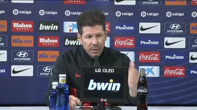 Simeone: Las necesidades son muy grandes para los dos equipos