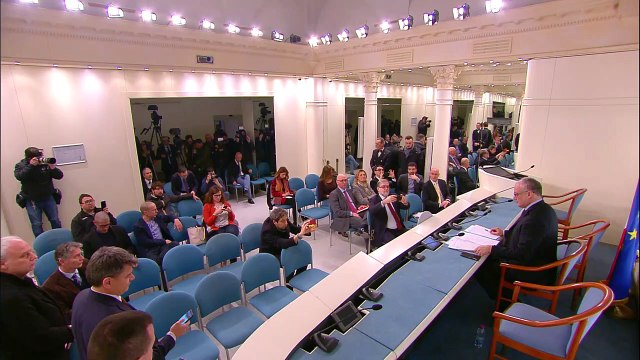 Roma - Consiglio dei Ministri n. 33. Conferenza Stampa Gualtieri (28.02.20)