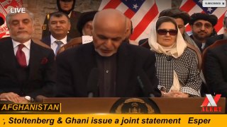 Esper, Stoltenberg & Ghani issue a joint statement -- AFGHANISTAN