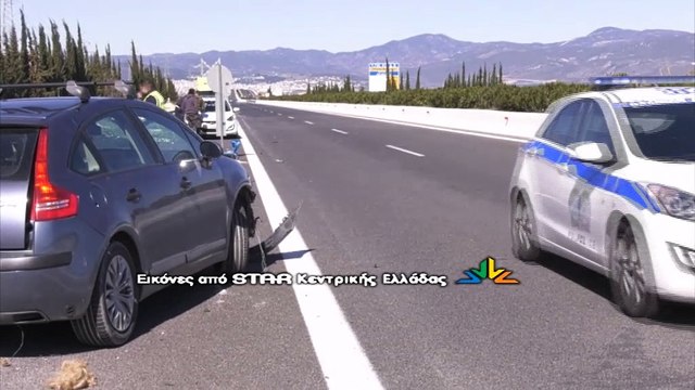 Εκτροπή ΙΧ στην εθνική οδο Αθηνών-Λαμίας στο ύψος της Αλαμάνας