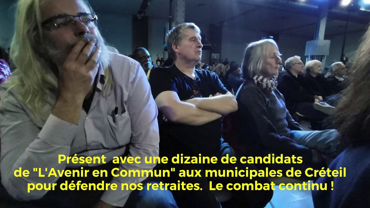 Avec des candidats de "Créteil, l'avenir en commun" pour défendre nos retraites à 60 ans !
