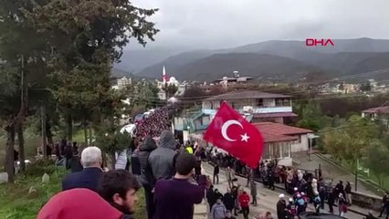 Hatay şehidi muhammet ali özer toprağa verildi