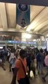 Goli maro slogans inside Rajiv Chaowk metro station in Blue Line of