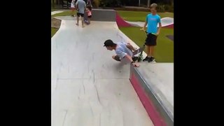 Skateboarder Tries To Grind A Box And Lands Awkwardly