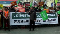İdlib'deki saldırı Rusya'nın İstanbul Başkonsolosluğu önünde protesto edildi - İSTANBUL