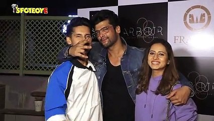 Sidharth Shukla, Krystle D’Souza,Karanvir Bohra at the launch of Kushal Tandon’s Restaurant