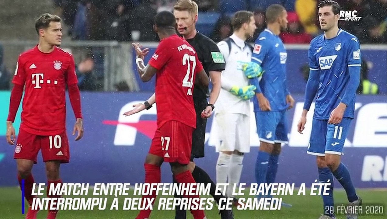 Bayern : Match interrompu après une banderole insultante envers le  propriétaire d'Hoffenheim - Vidéo Dailymotion