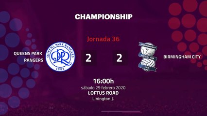 Resumen partido entre Queens Park Rangers y Birmingham City Jornada 36 Championship