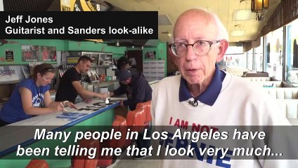 "I'm not Bernie": a Bernie Sanders look-alike enjoys his claim to fame