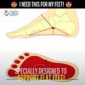Cushioned Orthotic Arch Support Pads