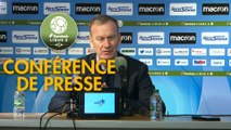 Conférence de presse AJ Auxerre - Chamois Niortais (3-1) : Jean-Marc FURLAN (AJA) - Franck PASSI (CNFC) - 2019/2020