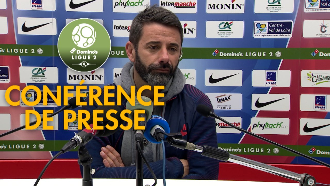 Conférence de presse Châteauroux - Havre AC (0-3) : Nicolas USAI (LBC) - Paul LE GUEN (HAC) - 2019/2020