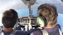 Airplane Spinning Over Ocean for Spin Training