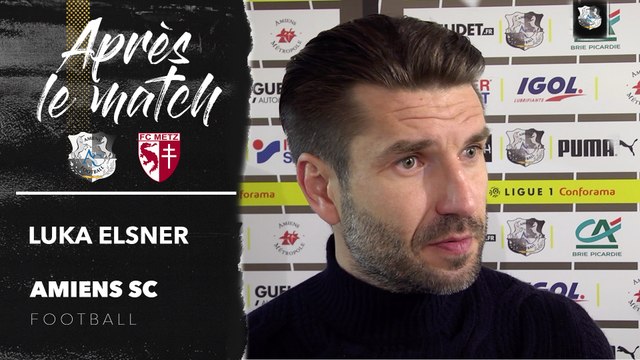 Après le match, Amiens SC - FC Metz, Luka Elsner