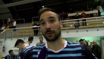 Raphael Attié après la victoire de Fréjus à Martigues Volley