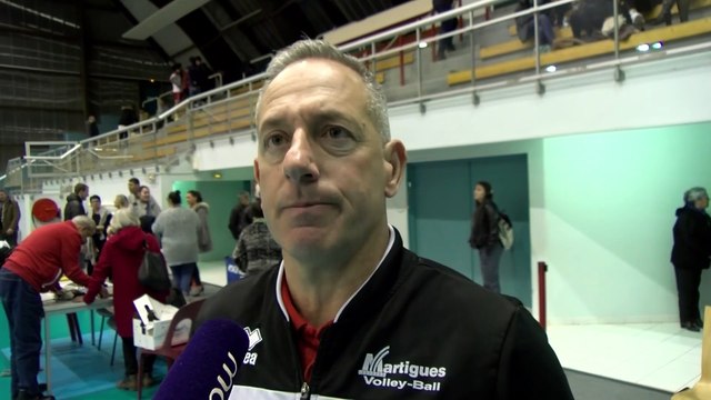 Le coach Christophe Charroux après la défaite de Martigues Volley face à Fréjus