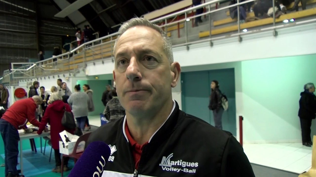 Le coach Christophe Charroux après la défaite de Martigues Volley face à Fréjus