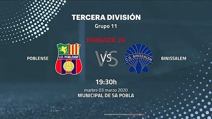 Previa partido entre Poblense y Binissalem Jornada 26 Tercera División