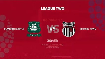 Previa partido entre Plymouth Argyle y Grimsby Town Jornada 17 League Two