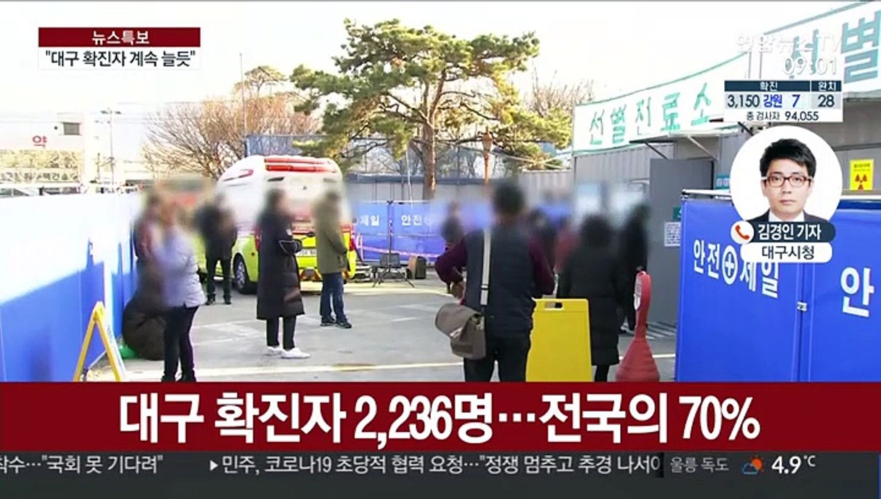 대구 누적 확진자 2236명…병상 부족 문제 심화
